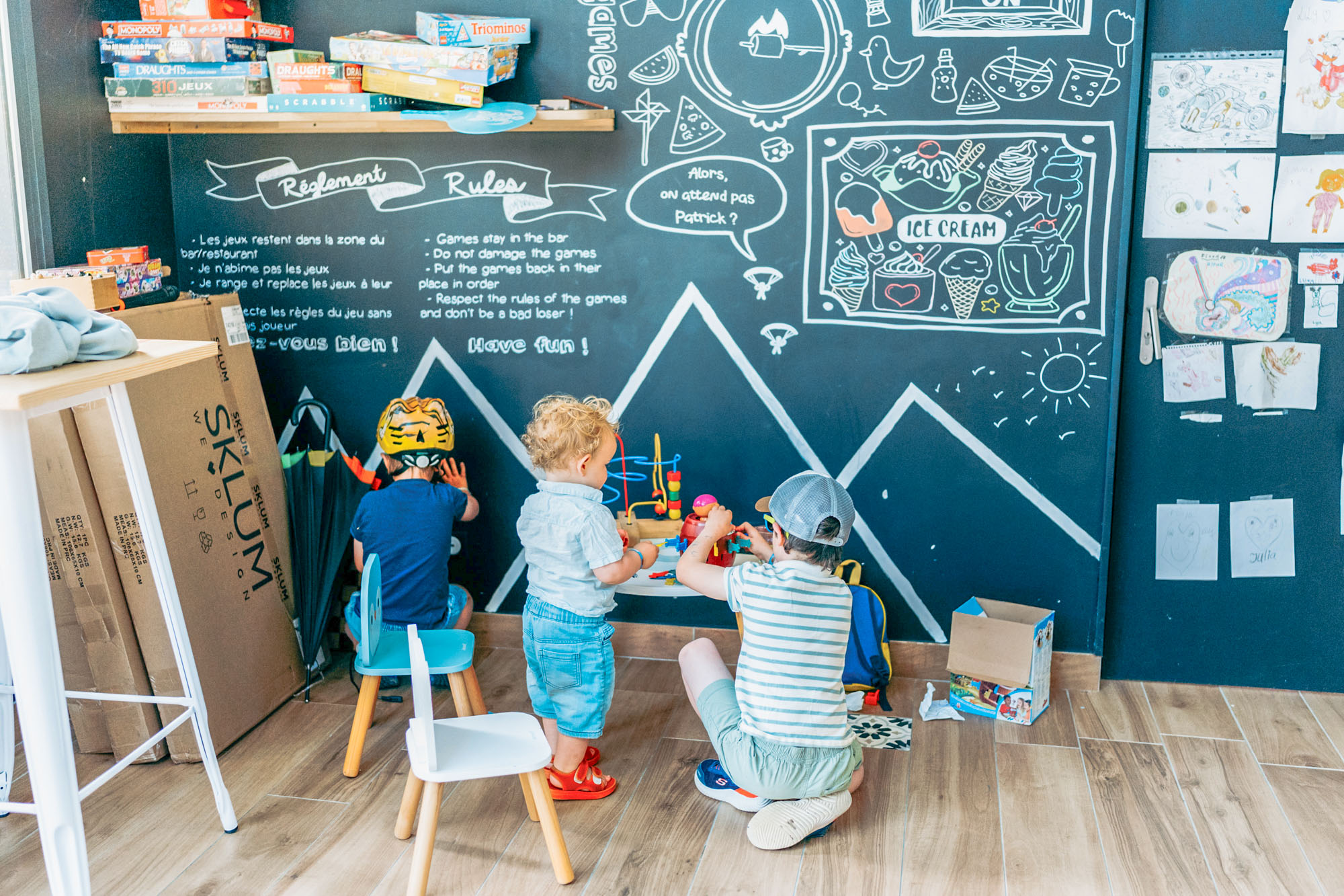 activities for children on a family vacation at a campsite near Annecy