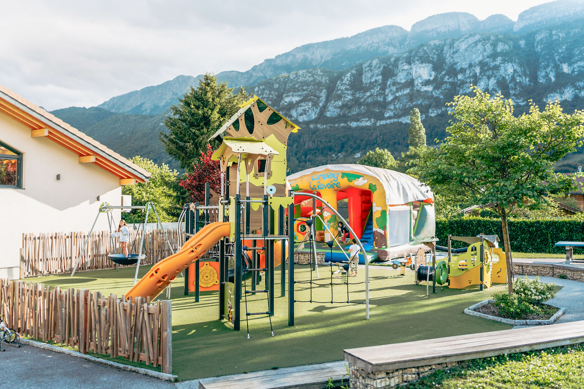 playground at La Ravoire campsite in Doussard