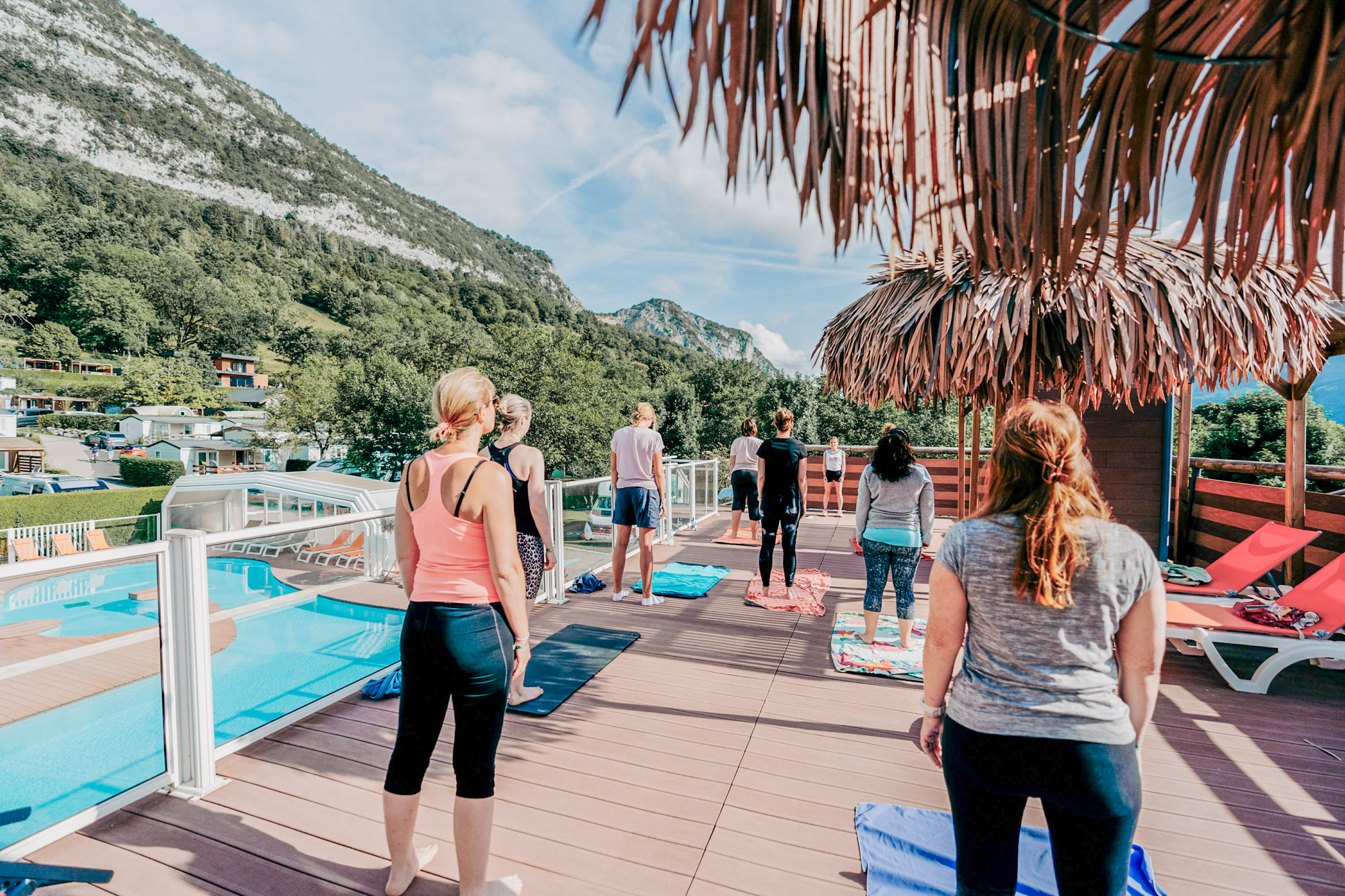 cours de sport vacances camping les fontaines