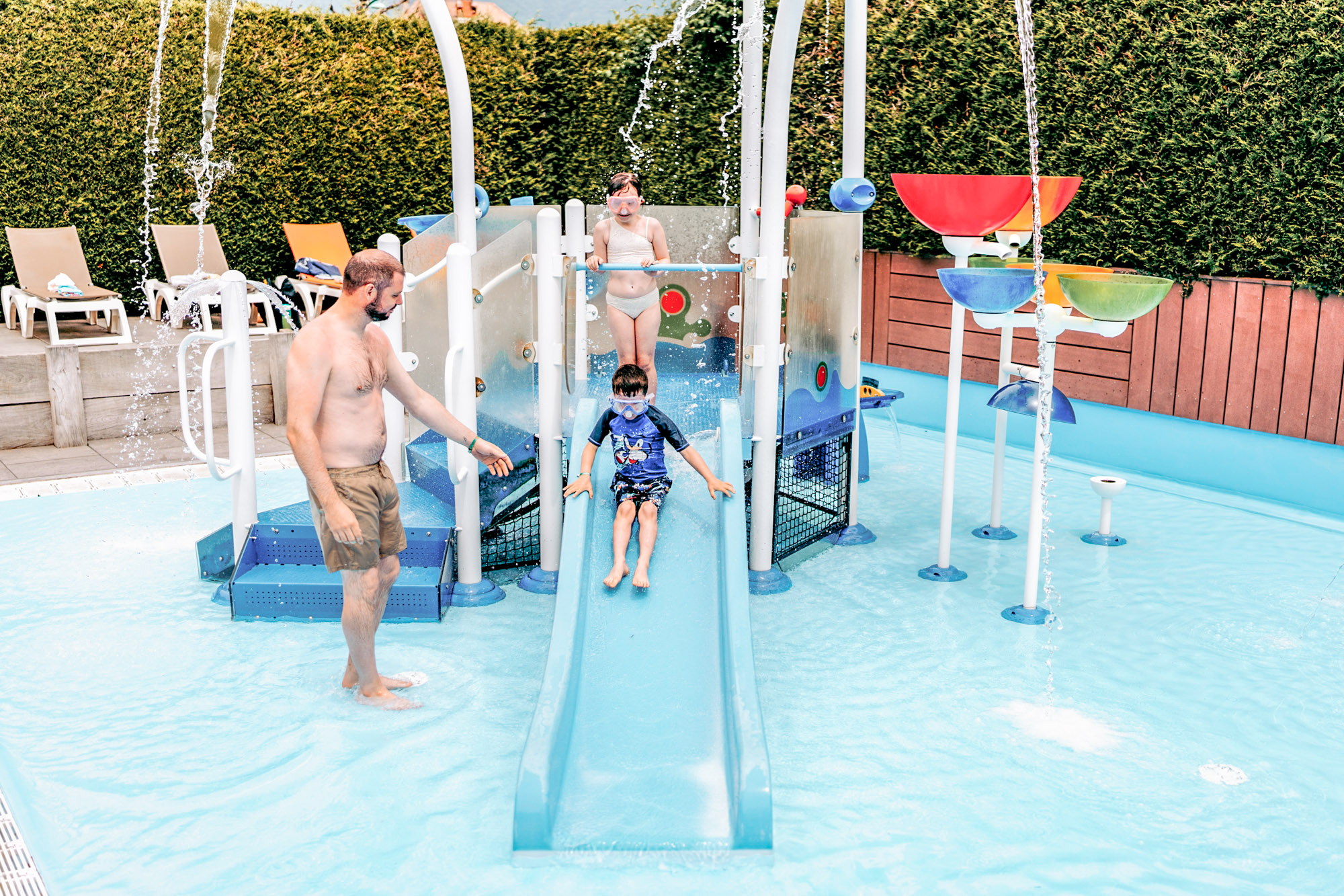 pataugoire enfants vacances famille camping les fontaines