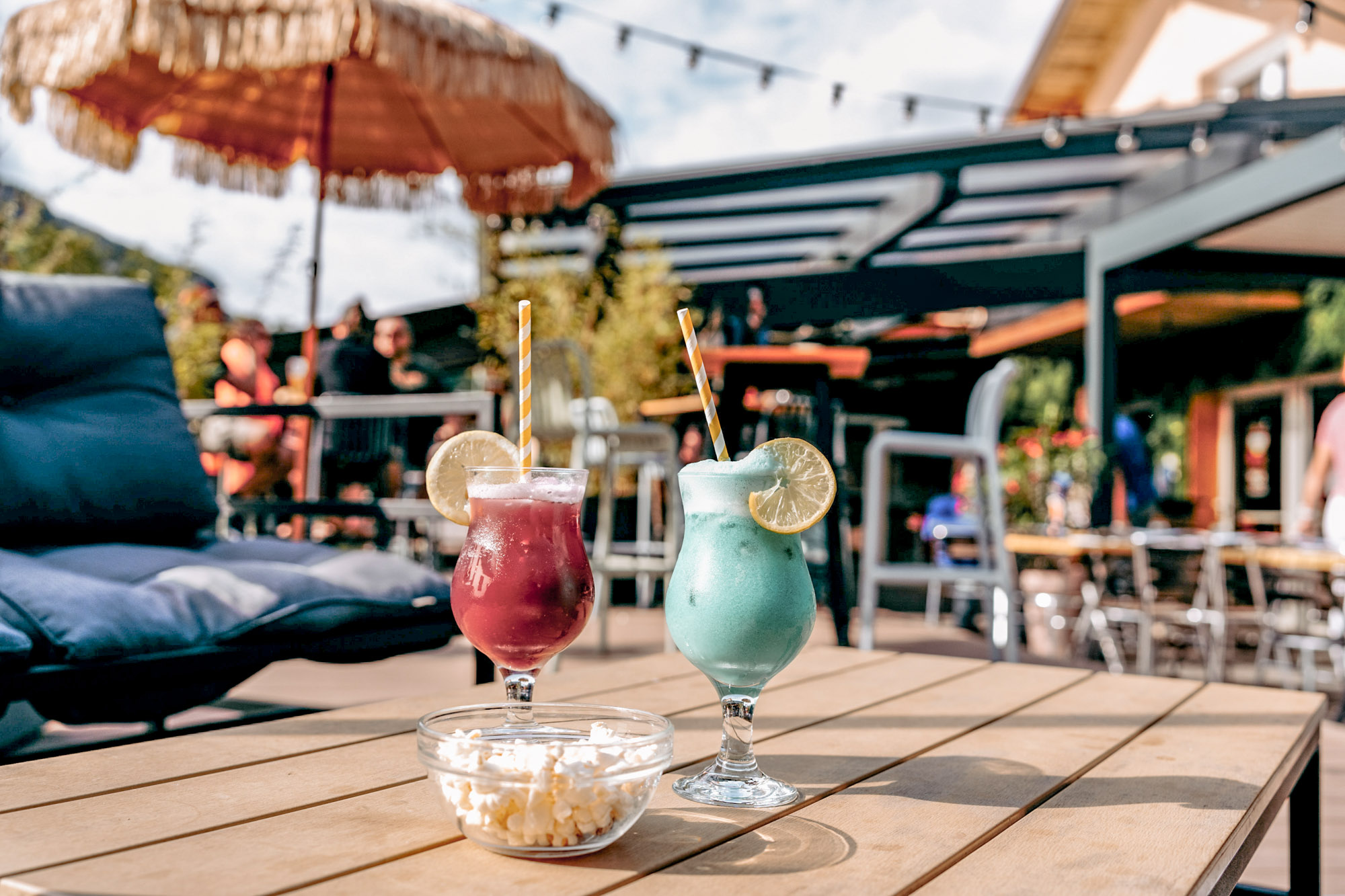 terrasse cocktail soleil vacances haute savoie