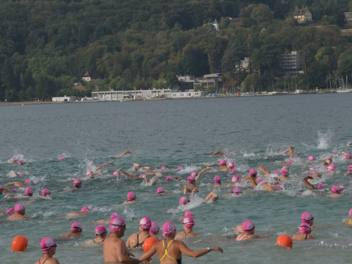 nager au lac d annecy courses