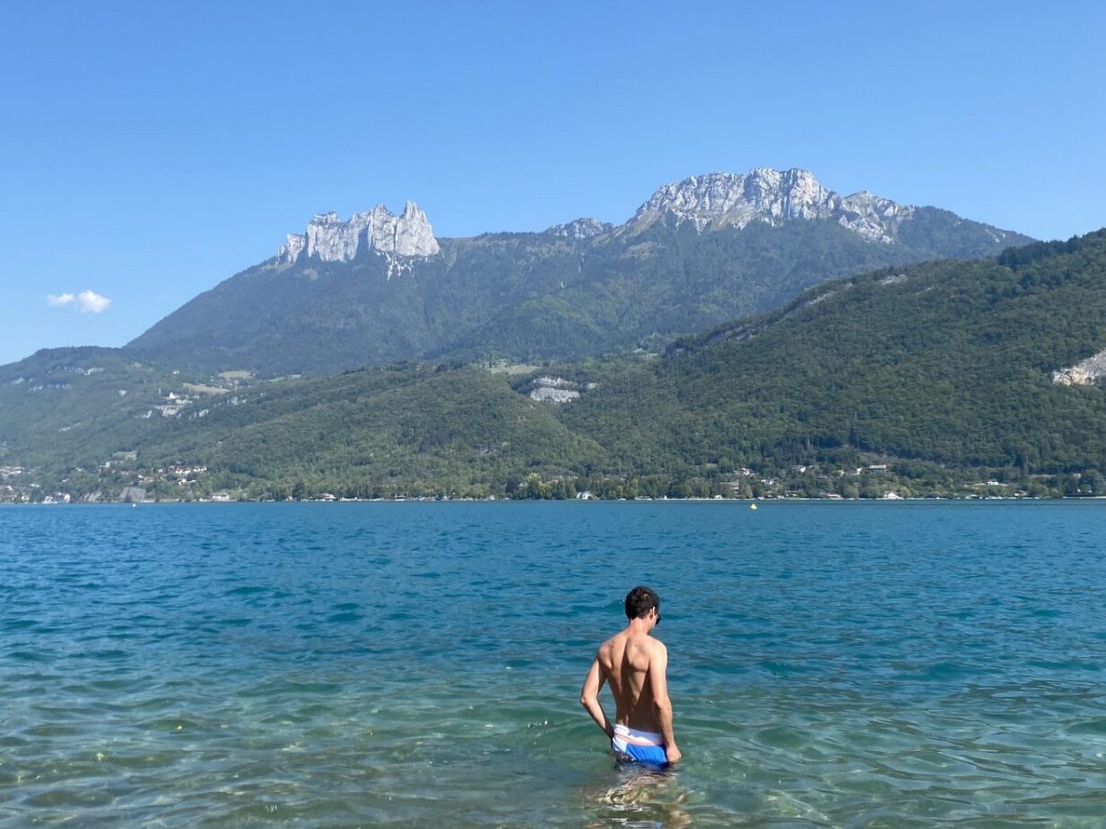 nager en lac annecy