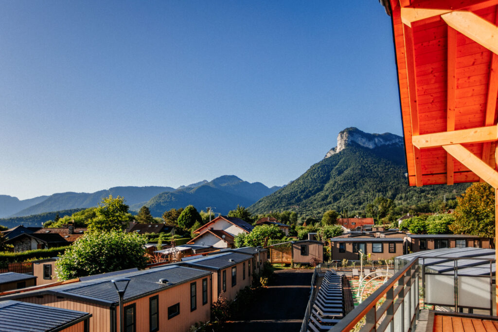 mobil home vue du ciel